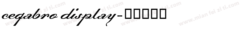 ceqabro display字体转换